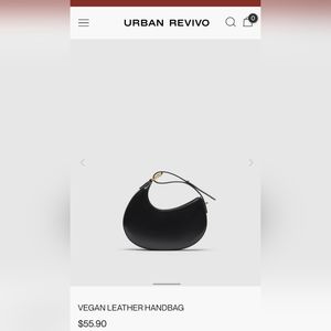 NWT Urban Revivo Vegan Leather Handbag Asymmetrical